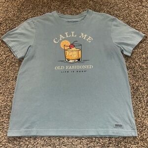 Life is Good Men's Blue Graphic T-Shirt